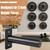 CAELUM Weight Plate Holder Wall Mounted for 2-Inch Olympic Plates, 4 Pack