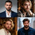 Fake Beard Goatee Mustache Realistic 100% Full Hand Tied Facial Hair, False Beards Lace Invisible Goatee Beards Halloween Dressing Men Makeup Entertainment Drama Party Movie Prop (A-Black Brown)