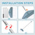 YEELOR Thatch Rake with 66 Inch Adjustable Handle