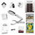 Card Centering Grading Tool for TCG Trading Cards, Sports Card Grading Kit with Thickness Measuring Card, LED Clarity Tool Set, Trading Card Measuring Tools and Accessories