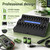 MIEKLALE 20+2 Bay AA AAA Battery Charger with Smart LCD Display