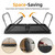 BUYIFY 23.4" Foldable Lap Desk Bed Table with Cup Holder Tray Black