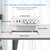 Small Recessed Power Strip Plug Extension Cord with USB Electrical Outlet Extender Flush Mount Surge Protector Power Adapter Charging Station for Desk Furniture Tabletop Home Office (White)