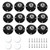 Koceci 16Set Self Adhesive Caster Wheels and Screws Heavy Duty Ball Casters