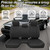 ESMING Heavy-Duty Automotive Fabric Front Bench Seat Cover for Toyota Tacoma 2005 2006 2007 2008 2009 2010 2011 2012 2013 2014-Black