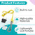 2 Pcs Dual Voltage Immersion Water Heater, 300W 120V/240V Electric Heater