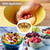 Tideme 20 PCS Gold Mixing Bowls with Lids Set - 7 Mixing Bowls with 3 Graters, 8 Measuring Spoons, 1 Whisk, and 1 Food Tong, Nesting Bowl Set for Baking, Cooking, Meal Prep