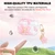 CameCosy Transparent Case for Airpods Pro/Pro 2 with Pink Lily Flower