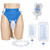 Wearable Urine Collection Bag for Men, Reusable Silicone Urinal System with Anti-Leak Design, Breathable Incontinence Pants and 2 Drainage Bags (1000ml/2000ml) for Elderly, Bedridden, Nighttime Care