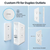 POWSAF Multi Plug Outlet Surge Protector - Summervibes - 3-Sided 5 Adapter-Spaced Outlets, 4 USB Ports (2 USB-C Fast Charging),Night Light, Etl-Certified Extender for Phones & Electronics Multifunctional Power Strip,Tower Usb Plug in Multiple