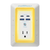 POWSAF Multi Plug Outlet Surge Protector - Summervibes - 3-Sided 5 Adapter-Spaced Outlets, 4 USB Ports (2 USB-C Fast Charging),Night Light, Etl-Certified Extender for Phones & Electronics Multifunctional Power Strip,Tower Usb Plug in Multiple
