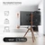 "Premium Wood Easel TV Stand, Adjustable TV Tripod Stand for 45-65 Inch LED LCD S Color: Walnut, Size: 45-65 Inch"