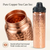 "Pure Copper Water Bottle for Drinking Water – 100% Hammered Tumbler with Flip-To Color: Black"