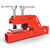 Clamp on Trailer Hitch 2" Receiver for Tractor Bucket, Red, Non-Slip