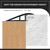 Floor Transition Strip Self Adhesive Door Threshold Ramp 72 inch, 1/2'' ~ 3/5'' Thresholds Ramps for Doorways, Edge Reducer Vinyl Transition Strips for Door Floor
