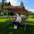 Outdoor Patio Swing Seat Covers - 3 Seater, 600D Oxford Waterproof Fabric, Porch Swing Chair Cushion Covers (Coffee, 58.3x19.5x19.5inches)