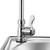 BANLICALI Single Bowl Hand Wash Sink, Wall-Mounted Stainless Steel Corner Basin Sink with Faucet and Drain Kit, Triangular Hand Basin Sink for Kitchen, Bar, Restaurant Silver 17.32" X 14.57"