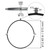 12" Inch Galvanized Pipe Hanger with Rubber - Conduit Mounting Clamp - Tube Brackets - Pipe Clamps - Tube Wall Mounting Bracket Clamp - Rigid Conduit Holder - PVC and Metal Pipe Attachment Hanger