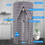 ZVOBUEI Round Shower Curtain Hanging Bathroom Curtains with Storage and Double Zipper Waterproof Portable Shower Curtain Sets for Camping & Outdoor Privacy