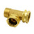 Hooshing Garden Hose Tee Fitting, 3/4" GHT Female x Female x Male Connector