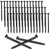 Hicarer 48 Pcs Oil Rubbed Bronze Wood Screws 9 x 3 Inch Black Extra Long Security Door Cabinet DIY Projects Hinge Screws, Flat Head, Anti Corrosion
