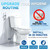 SonTiy Handheld Bidet Sprayer for Toilet, Adjustable Water Pressure Control Cloth Diaper Sprayer with Bidet Hose, Brass Hand Held Bidet Attachment Jet Spray for Toilet with Backflow Preventer, Chrome