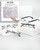 EYEURL Half Reading Glasses Women Blue Light Readers 1.50 Anti Eyestrain