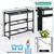 Eastrexon 5 Gallon Water Jug Holder，3-Tier Water Jug Rack w/Top Shelf