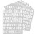 8 Sheets White 1 Inch Self Adhesive Vinyl Letters Numbers Kit, Mailbox Numbers Sticker for Mailbox, Signs, Window, Door, Cars, Trucks, Home, Business, Address Number