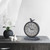 HZDHCLH Vintage Table Clock with Bird,Retro Mantel Clock Battery Operated,Metal Clock for Living Room Shelf Desk Table Fireplace Decor (Gray)