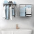 GOOFCXO 2 Pcs Wall Mount Clothes Drying Rack 26 X 31.5 Laundry Room Organizer Laundry Drying Rack Foldable Stainless Steel Drying Rack Clothing Space Saver Laundry Rack for Hanging Clothes Sock Towel