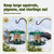 Kingsyard Tube Squirrel Proof Bird Feeders for Outdoor Hanging, Metal Caged