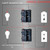 30A 250V KCD4 Rocker Switch DPST 4 Pin Red Lighted 120V Rocker Toggle Switch ON Off Heavy Duty T125-2Pack