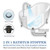 Tub Stopper Bathtub Drain Hair Catcher with Dual Filtration Design, Black