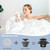 Tub Stopper Bathtub Drain Hair Catcher with Dual Filtration Design, Black