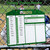 Magnetic Baseball Coach Clipboard, Dry Erase Tactical Baseball Lineup Board, Double-Sided Softball Lineup Board for Dugout with 30 Lineup Cards and Marker