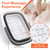 Collapsible Foot Soaking Tub, Foot Spa Bath Basin w/Acupressure Points
