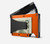 The Ridge Wallet for Men - Slim Minimalist Compact Wallet and Card Holder, RFID Protected Front Pocket Wallets for Men with Integrated Money Clip (Basecamp Orange)