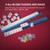 Jongyance American Mahjong Set with Blue Carrying Bag, 166 White Tiles, 4 All-in-One Rack/Pushers, Mahjong Tiles Set (Ma Jong, Mah-Jongg, Majiang)