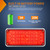 Nilight 2PCS 42LED Red Magnetic Strobe Lights Surface Mount Waterproof