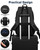 kadilong School Backpacks for Teen Boys Laptop Backpack Men,Bookbag College Computer Bag with USB Charging Port for Work Business Middle High School Student,Black