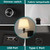Bedside Wall Mount Light, Swing Arm Wall Lamp Plug-in Wall Sconce Black