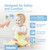 Babydoc Medical Grade FSA-HSA Eligible Baby Thermometer for Kids, AccuTemp German Sensor, 3-in-1 Safe Non-Contact Infrared Forehead Thermometer, Object Mode for Milk or Bathwater, Infants, Children