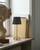 KDG Gold Cordless LED Table Lamps Set of 2, Black Fabric Shade Desk Lamps