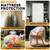 CHUPER 2 PK King/California King Mattress Bag for Moving Storage, Waterproof Plastic Mattress Cover & Mattress Bag for Disposal King Size