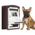 ALUMANI Dog Door for Wall,Steel Frame,Doggy Door for Wall,Medium,Coffee