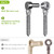 Insaga Cast 304 Stainless Steel Gate Hinges Heavy Duty, 4Pair Heavy Duty Gate Hinge, M16 Wood Gate Hinge, Partial Thread Hook and Eye Hinges, Gate Hinges for Wooden Gates Fences