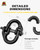 A-BOAR 1/2 Safety Chain Connector Link, 2pack Hammerlock Coupling Link for Trailer Chains Connect, Drop Forged Steel Tow Hitch Safety Chain Connector Link, Black