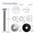 67-209-911-SS Diving Board Bolt Kit for Two Hole Residential 6/8/10ft Board