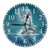 KEEPSUPER Beautiful Mermaid Wall Clock Fantasy Seascape Scenery Clock 10 Inch Silent Non-Ticking Clocks Battery Operated for Home Living Laundry Room Kitchen Bedroom Office
